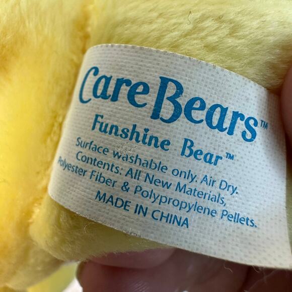 Care Bears King Funshine Bear Lot of 2 Plush Toys Stuffed Animals Retro Yellow - Picture 12 of 12